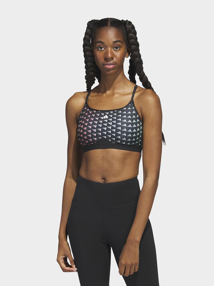 ADIDAS AERCT LS BRA TOP DONNA Nero  ... 